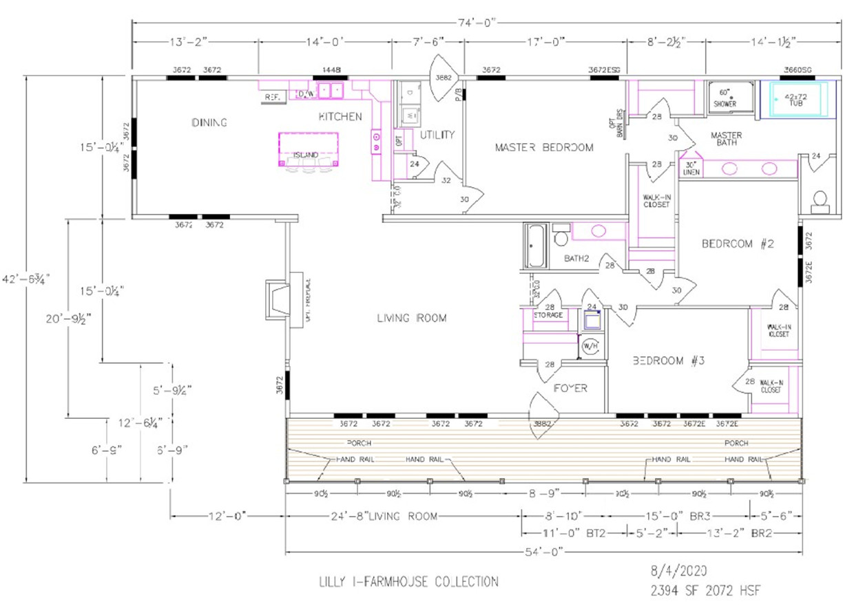 Lilly IV Dimensioned Floorplan